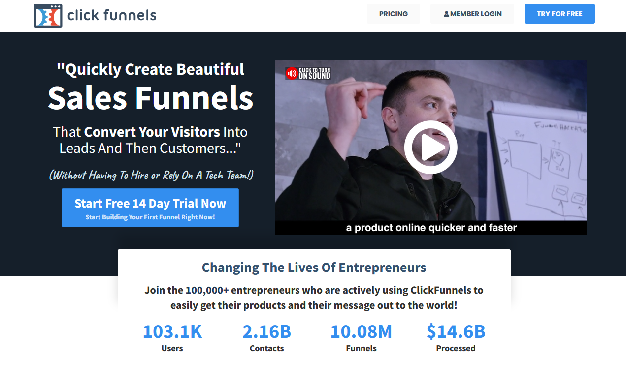 Clickfunnels - Home