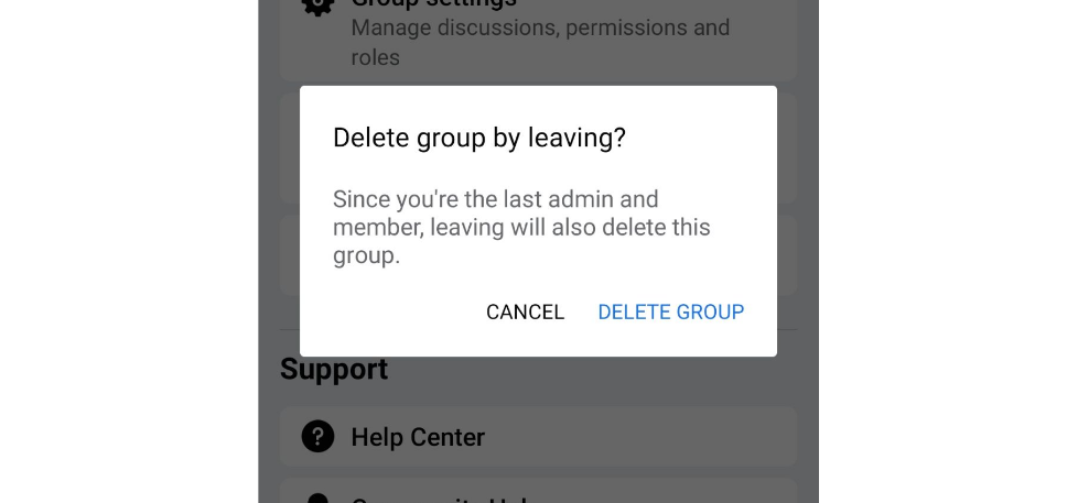 Delete FB - Step 4