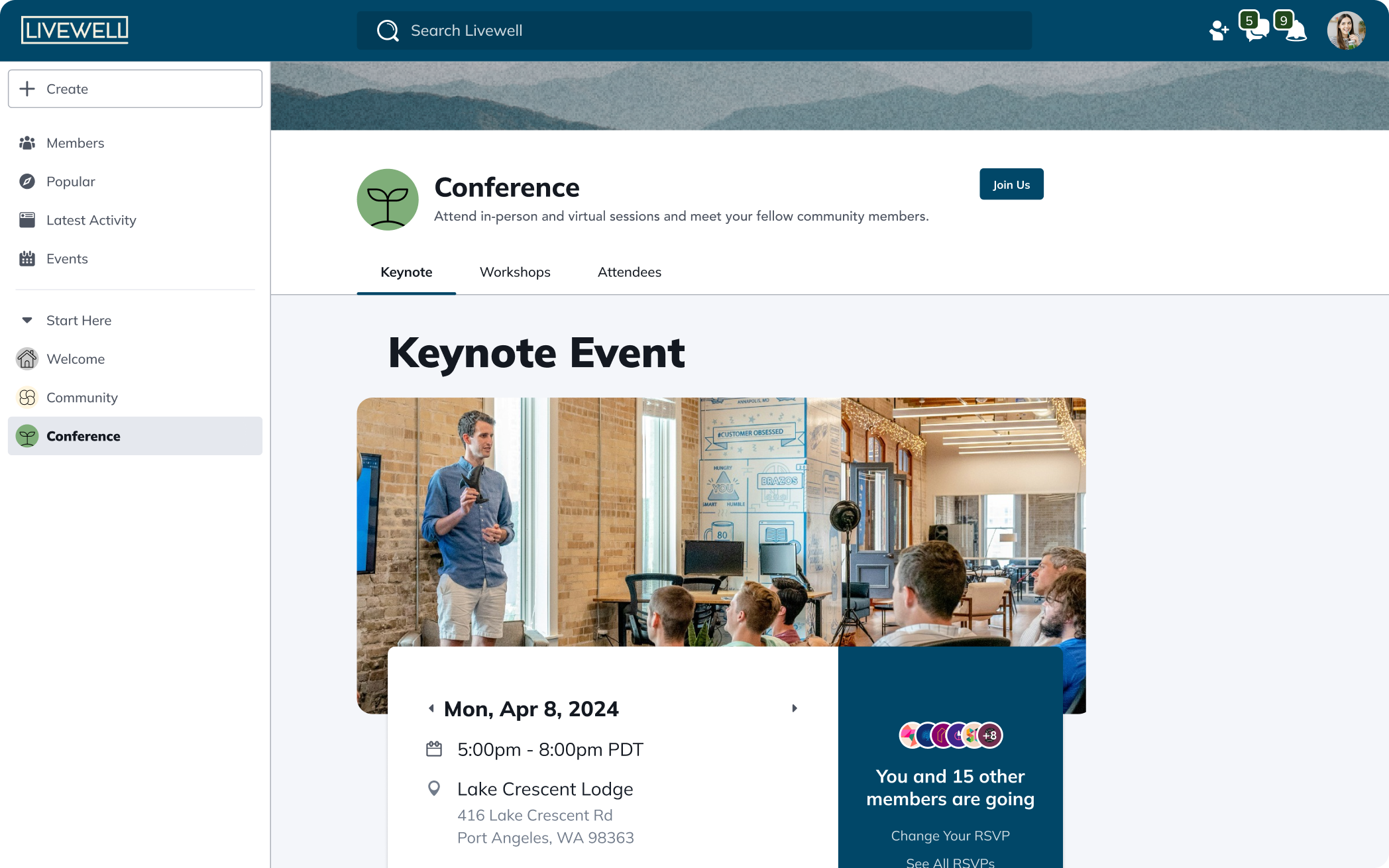 Events Desktop