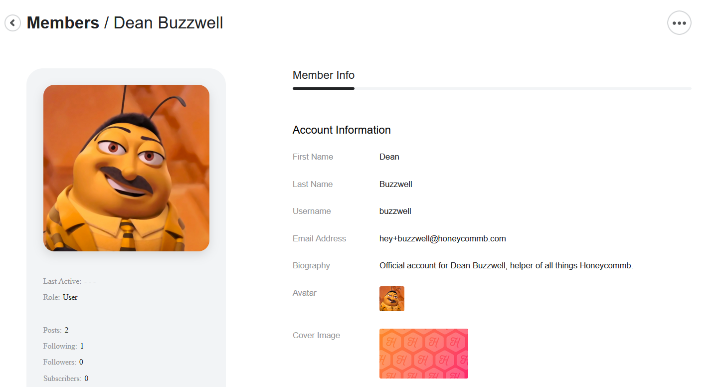 honeycommb - member profiles
