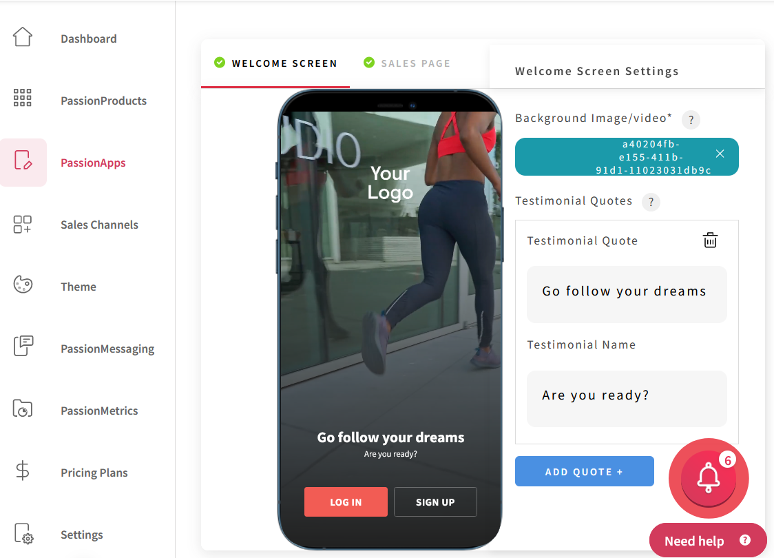 passion.io - app builder